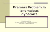 Kramers Problem in anomalous dynamics