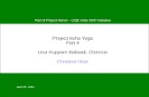 Project Asha Yoga Part 4 Urur Kuppam Balwadi, Chennai Christine Hoar