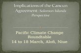Implications of the Cancun Agreement:  Solomon Islands Perspective