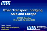 Road Transport: bridging  Asia and Europe