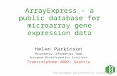 ArrayExpress – a public database for microarray gene expression data