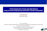 “Determining the Human Gut Microbiome using Genome Sequencing and Dell’s Cloud Computing”