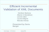 Efficient Incremental Validation of XML Documents