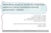 Modelling atypical students response patterns using multidimensional parametric models