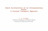 Shock Acceleration at an Interplanetary Shock: A Focused Transport Approach