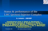 Status & performance of the LHC (proton) Injector Complex