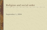 Religion and social order