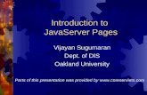Introduction to  JavaServer Pages