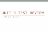 Unit  9  Test Review