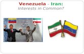 Venezuela  –  Iran: Interests in Common?