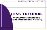 J - ESS TUTORIAL View/Print Employee Reimbursement History