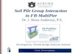 Soil Pile Group Interaction  in FB-MultiPier