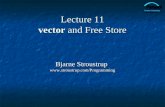 Lecture 11 vector  and Free Store