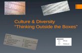 Culture & Diversity “Thinking Outside the Boxes”