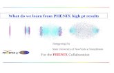 What do we learn from PHENIX high pt results