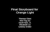 Final Storyboard for  Orange Light