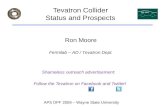 Tevatron Collider Status and Prospects