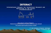 INTERACT International Network for Terrestrial Research and Monitoring in the Arctic