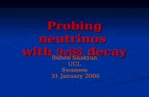 Probing neutrinos  with  0nbb  decay