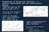 Properties of Elliptical Galaxies – I. Stellar Populations and the Interstellar Medium