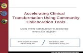 Accelerating Clinical Transformation Using Community Collaboration Tools