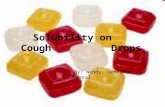 Solubility on Cough     Drops