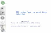 CDI interface to real-time EtherCat