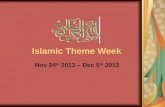 Islamic Theme Week