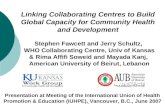 Linking Collaborating Centres to Build Global Capacity for Community Health and Development