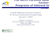 The North Carolina Solar Center: Programs of Interest to LMOP