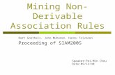 Mining Non-Derivable Association Rules