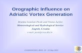 Orographic Influence on Adriatic Vortex Generation
