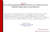 Circulating Metabolite Predictors of Glycemia in Middle-Aged Men and Women