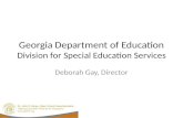 Georgia Department of Education Division for Special Education Services