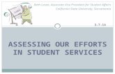assessing our efforts in student services