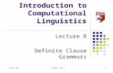 CSA2050 Introduction to Computational Linguistics