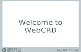 Welcome to WebCRD