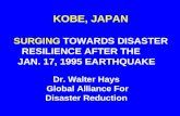 KOBE, JAPAN SURGING  TOWARDS DISASTER RESILIENCE AFTER THE        JAN. 17, 1995 EARTHQUAKE