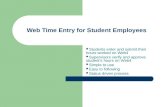 Web Time Entry for Student Employees