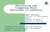 Presentation to East Asia Ministerial Conference on Sanitation and Hygiene (EASAN), December 2007