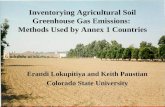 Inventorying Agricultural Soil Greenhouse Gas Emissions:  Methods Used by Annex 1 Countries