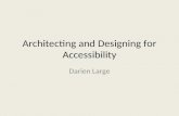 Architecting and Designing for Accessibility