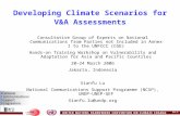 Developing Climate Scenarios for V&A Assessments