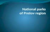 National parks of  Prešov  region