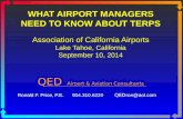 WHAT AIRPORT MANAGERS NEED TO KNOW ABOUT TERPS Association of California Airports