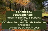 Financial Stewardship:  Property, Staffing, & Budgets, Oh My!