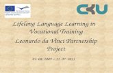 Lifelong Language Learning in Vocational Training Leonardo da Vinci Partnership Project