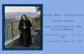 Sister Mary  Scholastica Orsola Rivata Pious Disciples of the Divine Master