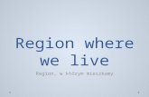 Region where we live