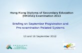 Hong Kong Diploma of Secondary Education (HKDSE) Examination 2013